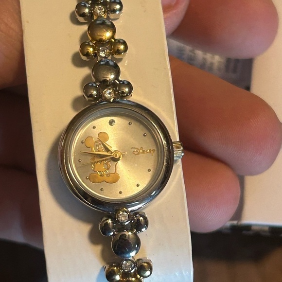 Disney Gold-Toned Crystal Accent Bracelet Watch - Picture 4 of 7